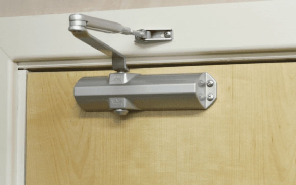 Fire door closer installation