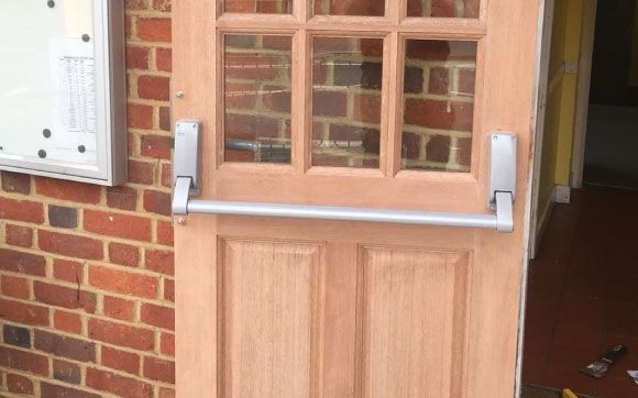 Types of emergency and fire exit hardware we can install
