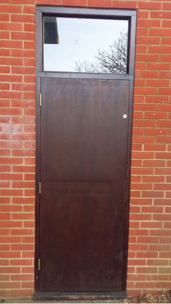 New aluminium door installation